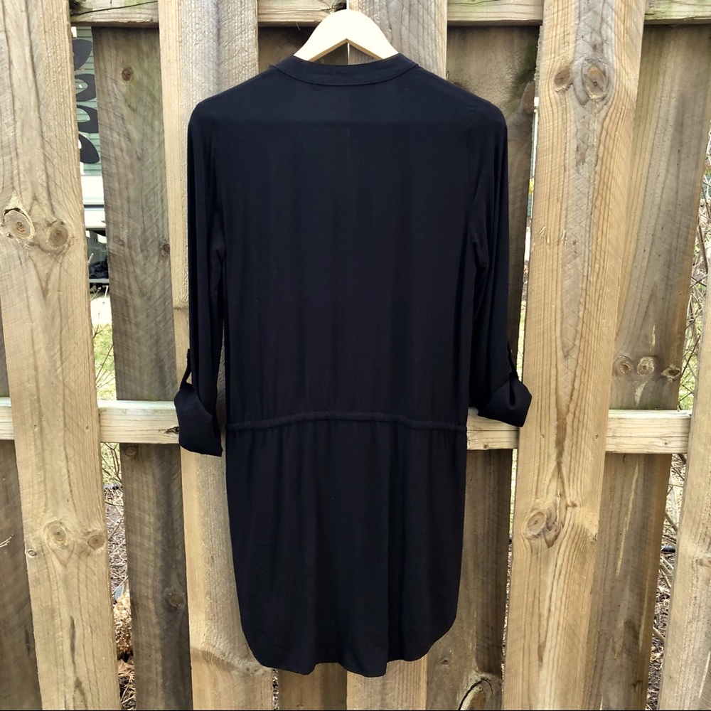 Michael Stars roll up elbow sleeve shirt dress XS - Picture 3 of 8